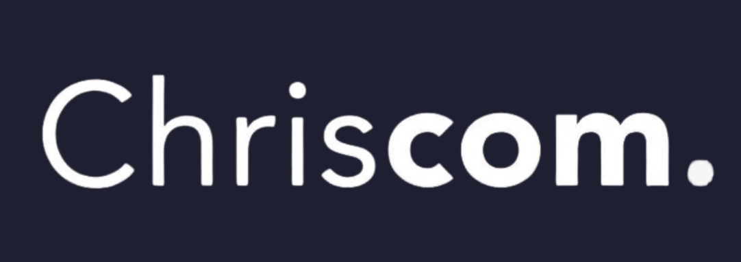 Chriscom white logo-3