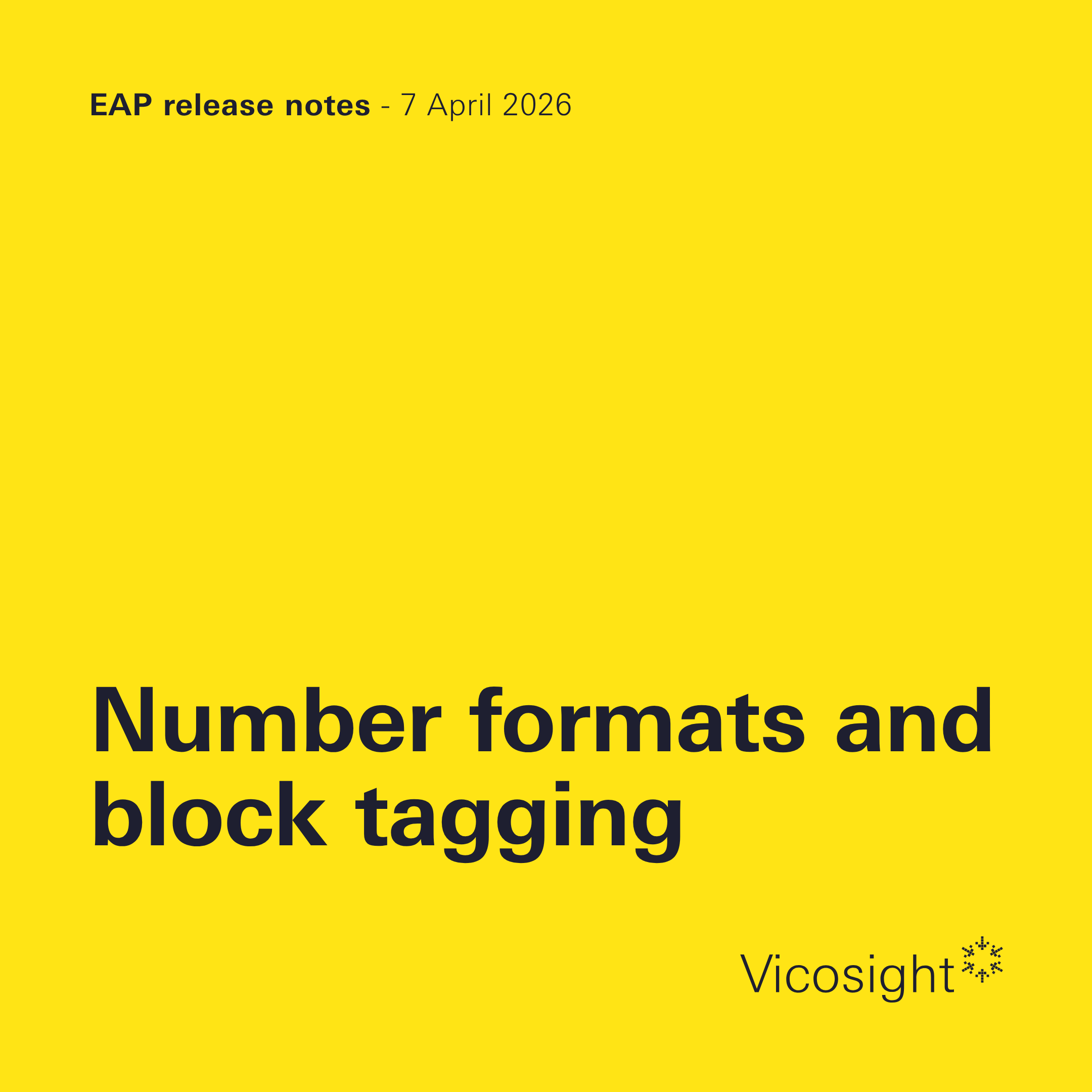 EAP release notes: number formats and block tagging