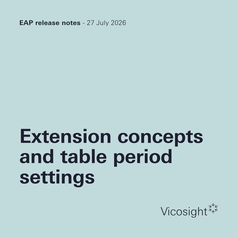 EAP release notes: extension concepts and table period settings