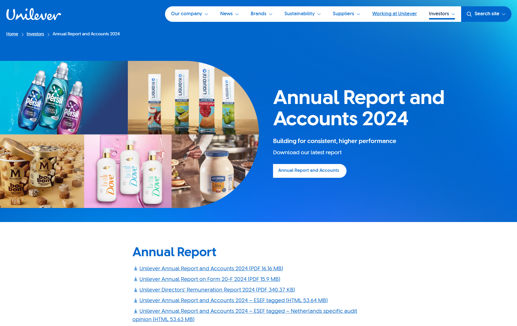 uniliver report 2024