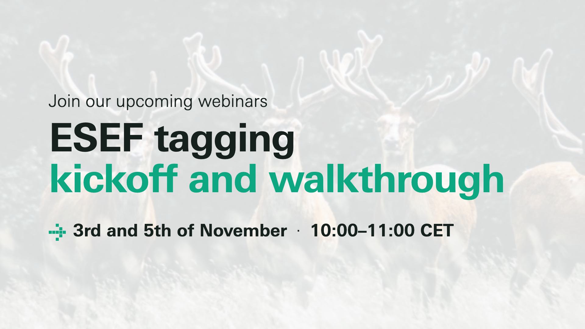 ESEF tagging kickoff and walkthrough 2026 webinar - register now