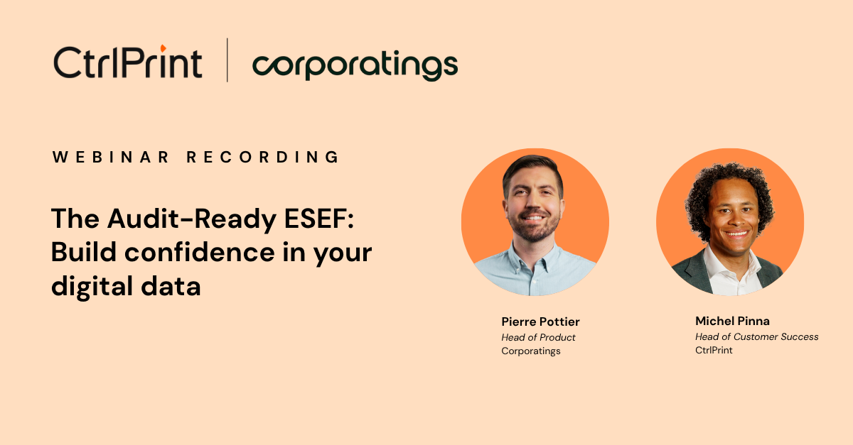 The Audit-Ready ESEF:Build confidence in your digital data