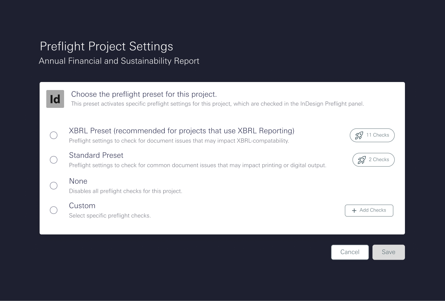 Designed ESEF reporting with CtrlPrint Preflight + InDesign Tips