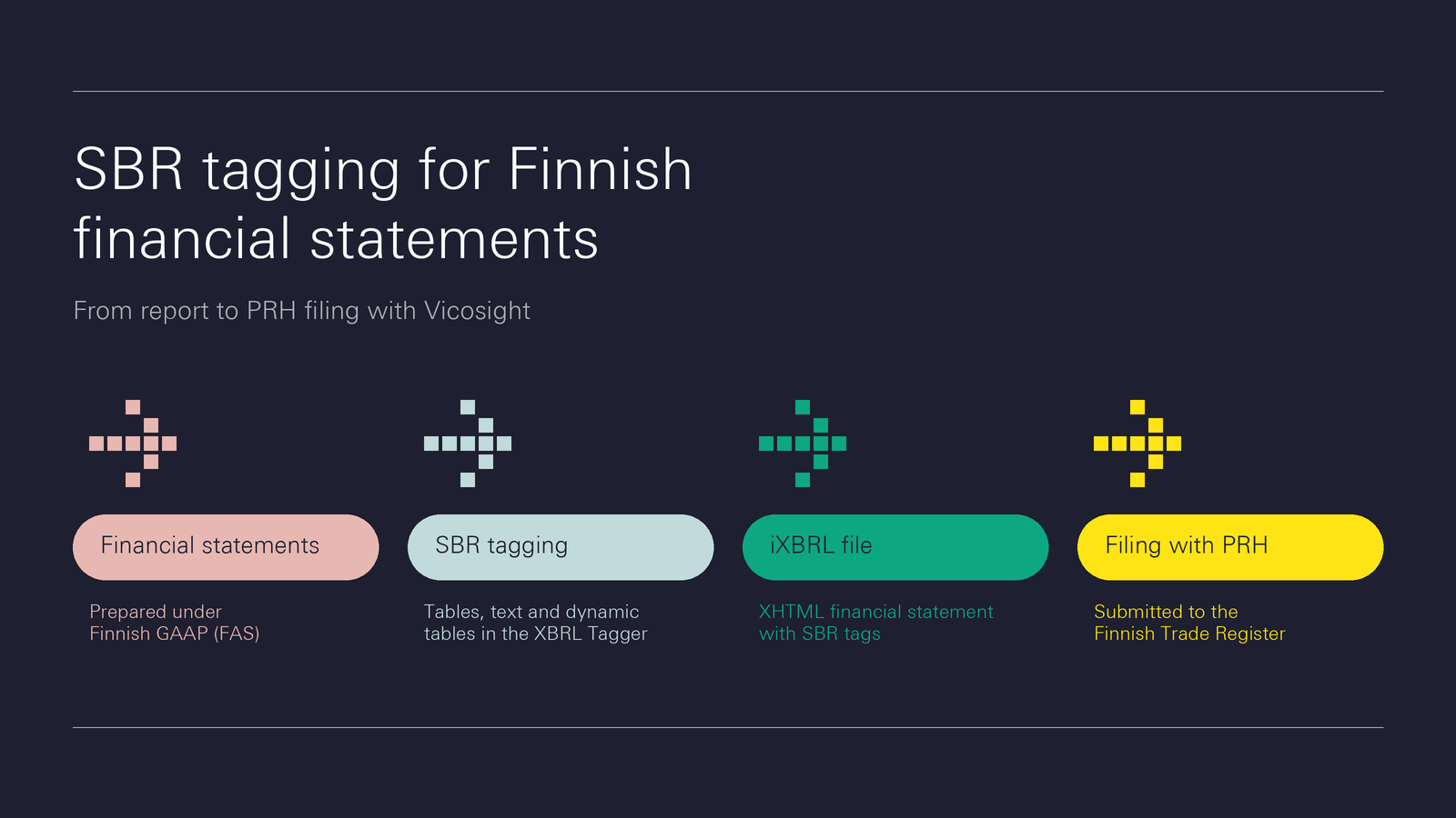 SBR taxonomy in Finland: iXBRL tagging for PRH filing with Vicosight